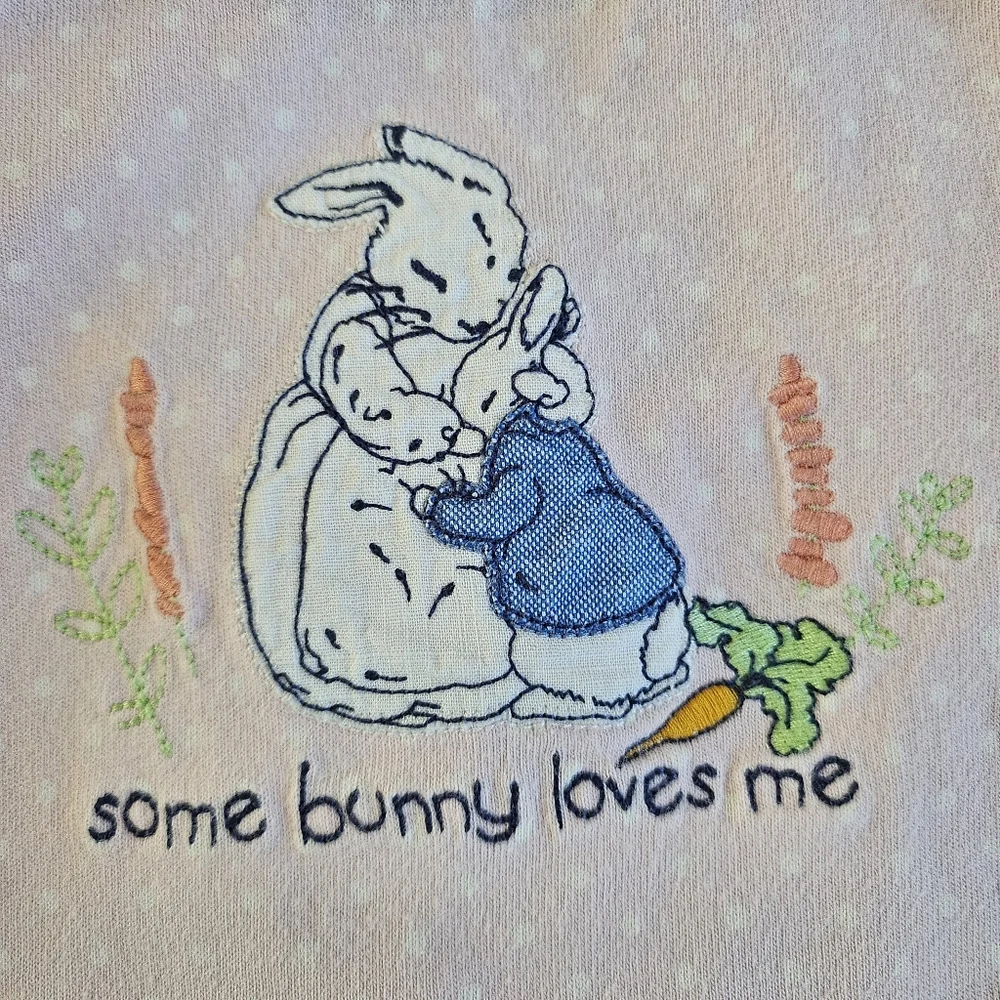 Gymboree 2017 Peter Rabbit Pink Ruffle Romper Some Bunny Loves Me 3-6‎ Months